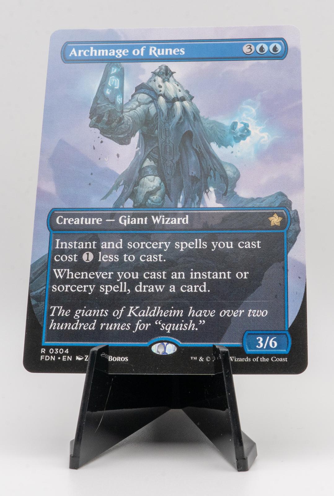ARCHMAGE OF RUNES (BORDERLESS) NEAR MINT R 304 FOUNDATIONS