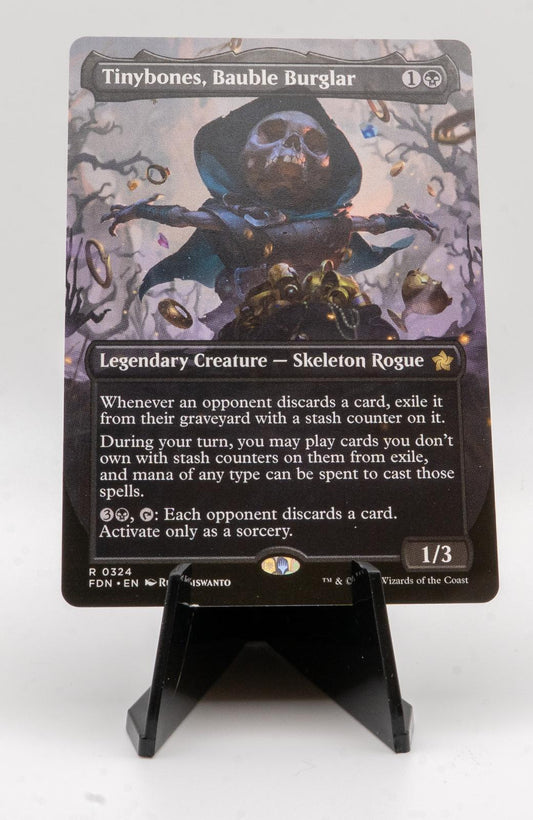 TINYBONES, BAUBLE BURGLAR (BORDERLESS) NEAR MINT R FOIL 324 FOUNDATIONS