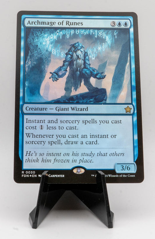 ARCHMAGE OF RUNES NEAR MINT R FOIL 30 FOUNDATIONS
