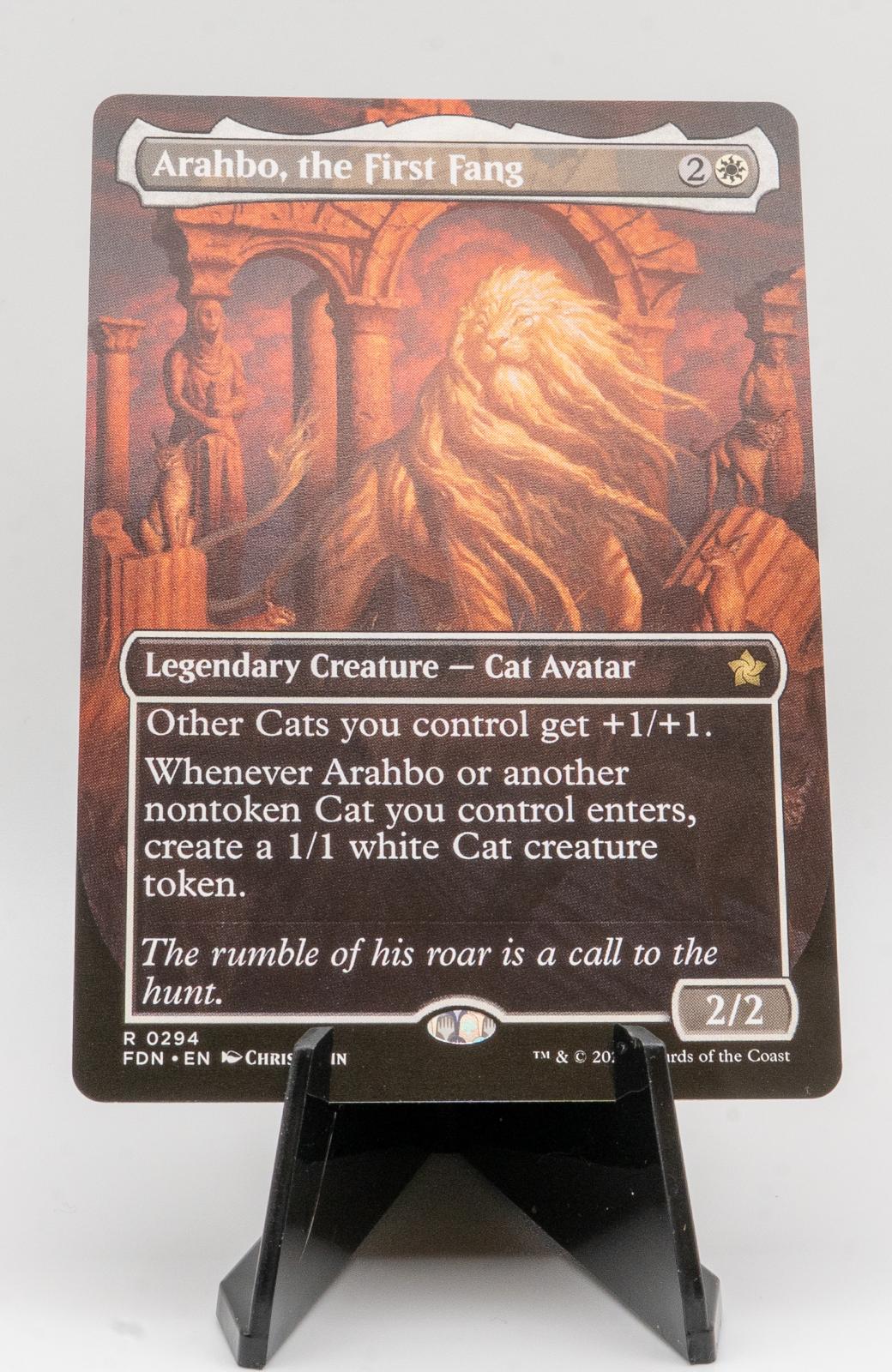 ARAHBO, THE FIRST FANG (BORDERLESS) NEAR MINT R 294 FOUNDATIONS