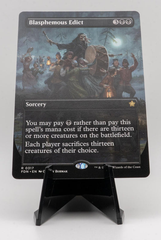 BLASPHEMOUS EDICT (BORDERLESS) NEAR MINT R 317 FOUNDATIONS
