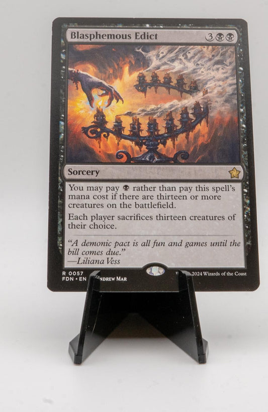 BLASPHEMOUS EDICT NEAR MINT R 57 FOUNDATIONS