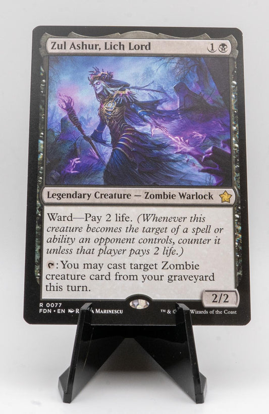 ZUL ASHUR, LICH LORD NEAR MINT R 77 FOUNDATIONS