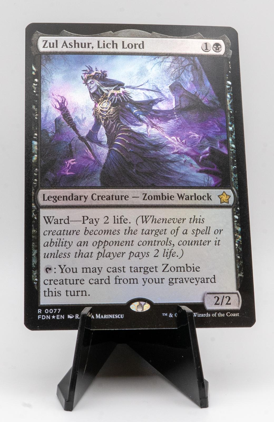 ZUL ASHUR, LICH LORD NEAR MINT R 77 FOUNDATIONS