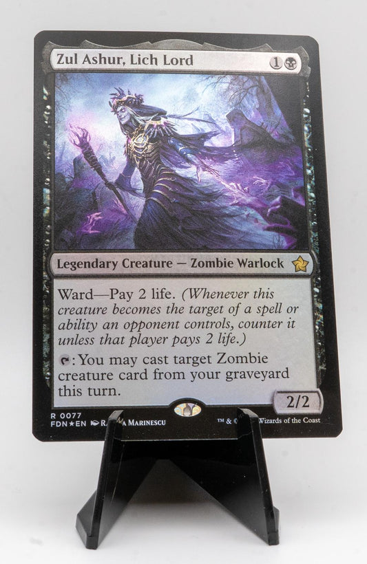 ZUL ASHUR, LICH LORD NEAR MINT R 77 FOUNDATIONS