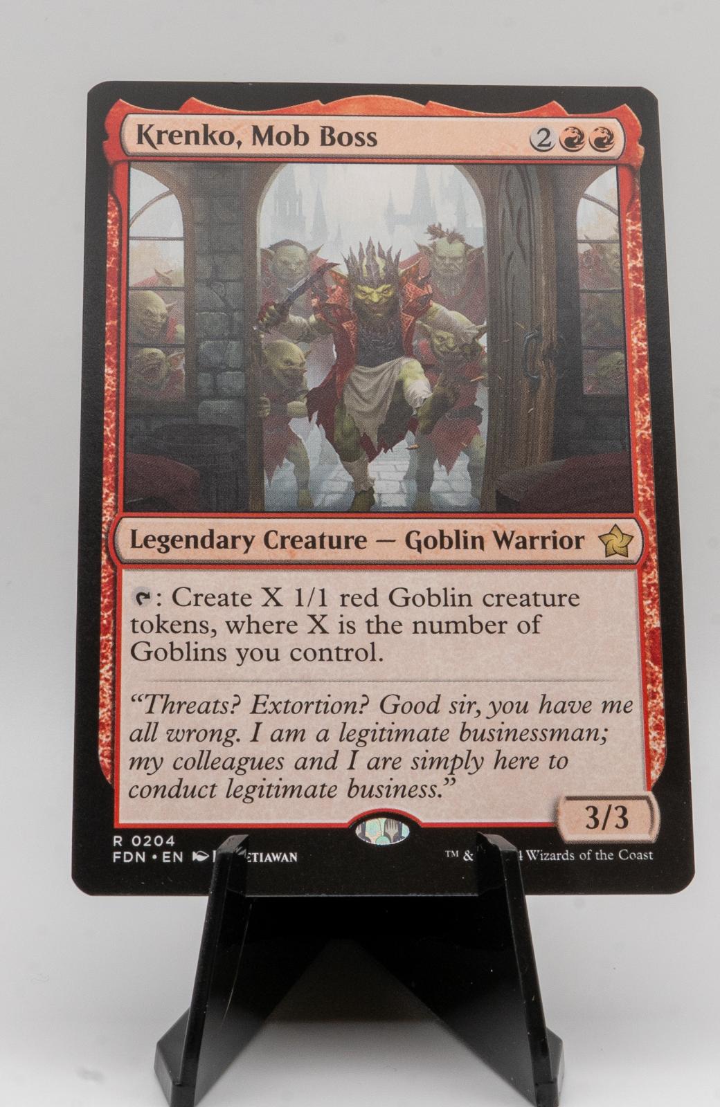KRENKO, MOB BOSS NEAR MINT R 204 FOUNDATIONS
