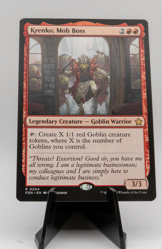 KRENKO, MOB BOSS NEAR MINT R 204 FOUNDATIONS